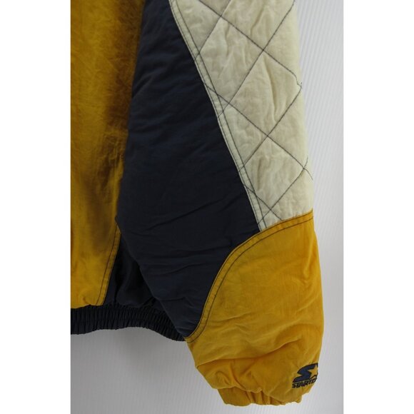 VINTAGE Notre Dame Fighting Irish Jacket XL Starter Puffer Coat 90s * - Picture 2 of 16